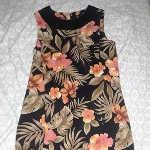 ABstudio womens sleeveless floral dress size 14